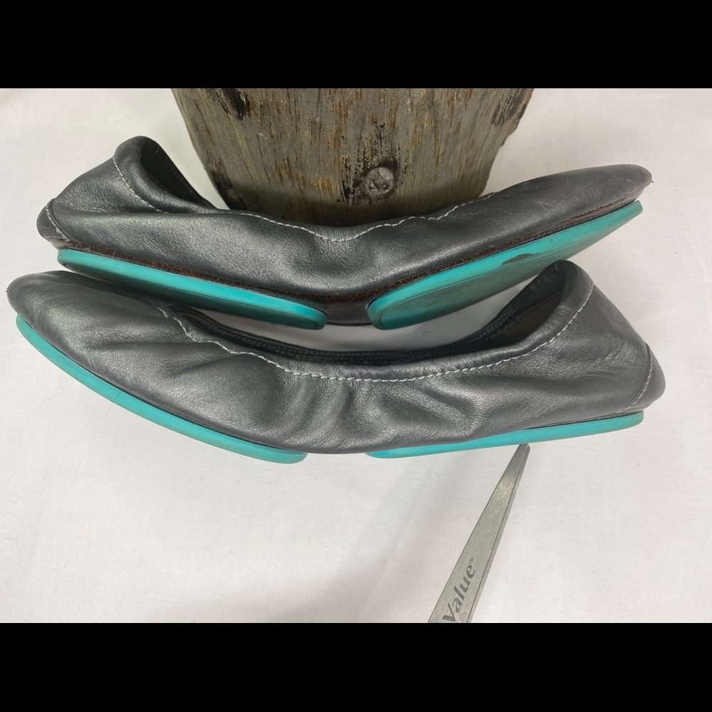 Tieks Ballet Flats Metallic Pewter Size 7 - image 6